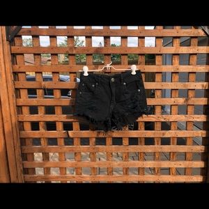 COPY - Black Jean Shorts